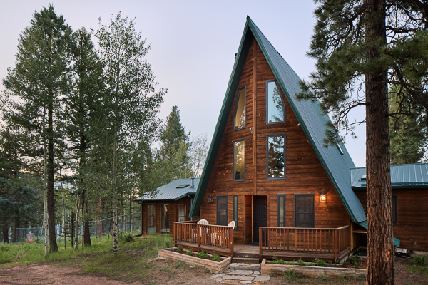 Front Side View of Cabin Summer