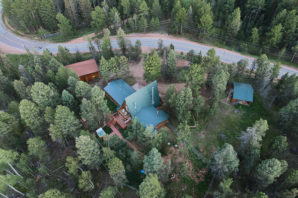 Top View of Road to Cabin