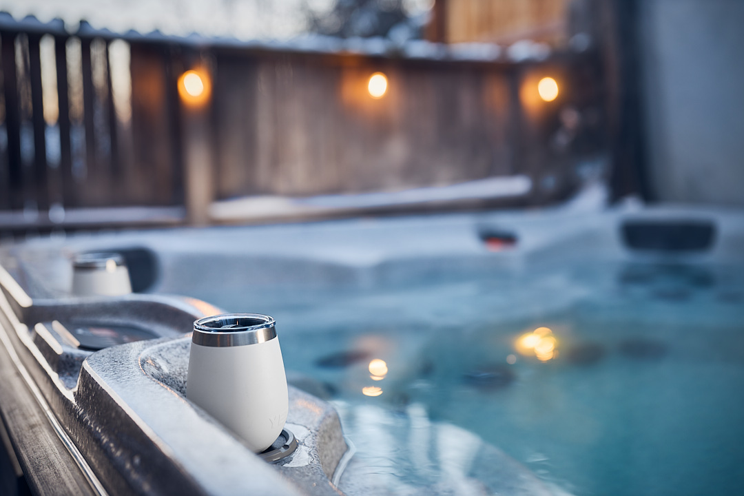 Hot Tub with Drink Holders